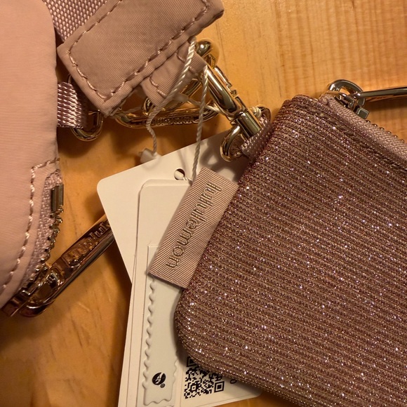 Lululemon Athletica Pink Glitter Wristlet Set - Picture 5 of 5
